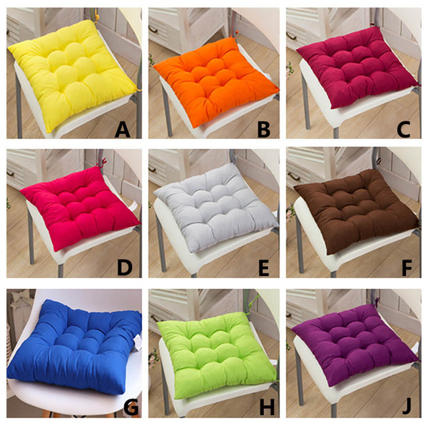 40*40cm Indoor Outdoor Garden Cushion Pillow Patio Home Kitchen Office Car Sofa Chair Seat Soft Cushion Pad HH-D05