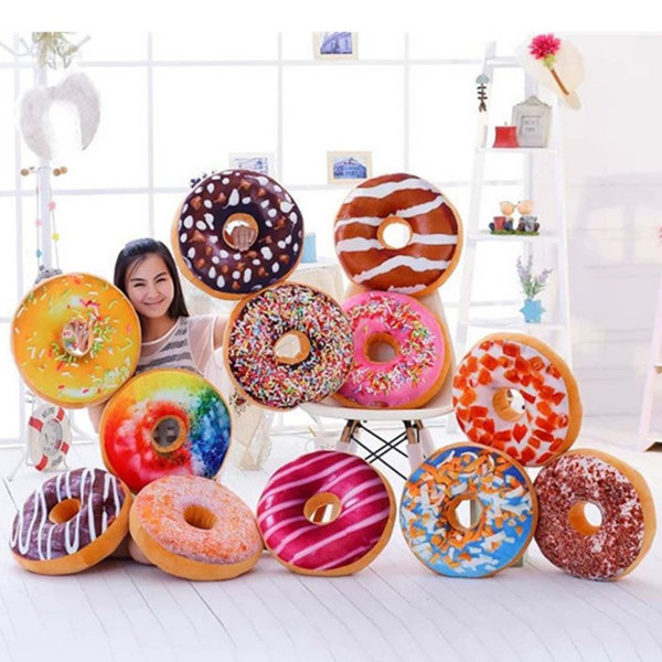 Free Shipping&Funny Cartoon Sweet chocolates Donuts Sofa and chair back Cushion Car Mats Student pillow Toy