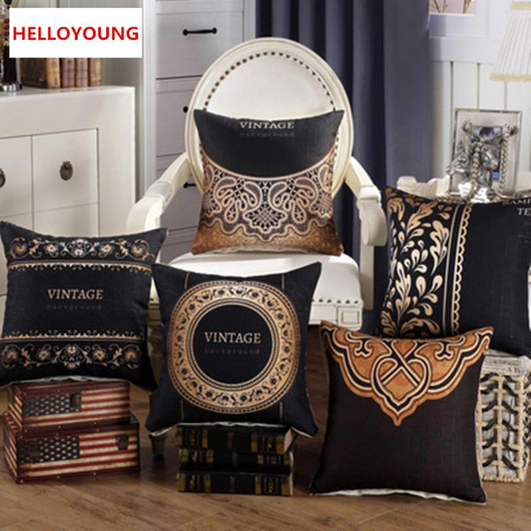 BZ090 Luxury Cushion Cover Pillow Case Home Textiles supplies Lumbar Pillow Retro Europe and the United States Pillow chair seat