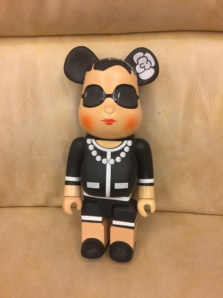 Hot Selling11inch 400% bearbrick luxury Lady Famous style bear brick with Classic logo C doll for gift with logo box 28cm