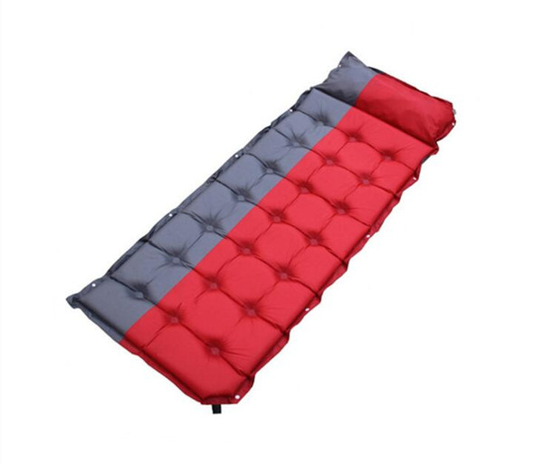 Outdoor auto-Inflatable Cushion Sleeping Bag Mat Fast Filling Air Moistureproof Camping Picnic Weekend Mat With Pillow Sleeping Pad