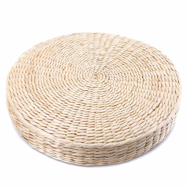 Chair Seat Pillow Garden Seat Cushion Dining Room Handmade Outdoor Yoga Beige Pad Home Decor Furniture Mat Round 40*6cm Chair