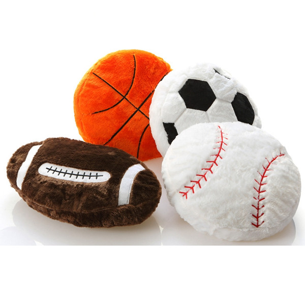 Simulation Basketball football baseball pillow sofa cushion nap pillows Sports theme spherical Cushions fans gifts Decorative Pillow GGA1772