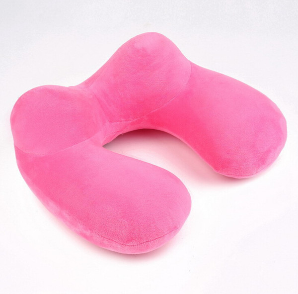 U-shaped pillow hump inflatable pillow aircraft travel inflatable neck pillow three-piece travel travel three treasure earplugs eye mask