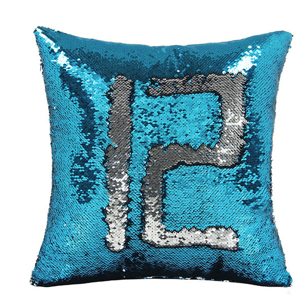 18 Colors Sequins Pillow Cover Mermaid Pillow Case Shiny Double Reversible Home Sofa Magic Paillette DIY Cushion Cover