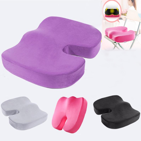 Travel Seat Cushion Memory cotton cushion Office Chair pad Car Seat Pillow Cushion Back Pain Sciatica Relief Sofa Sponge Cushions HH7-322