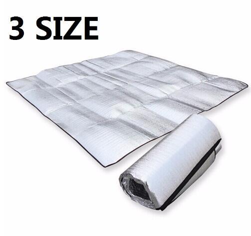 Factory Direct Waterproof Aluminum Foil EVA Camping Mat Foldable Folding Sleeping Picnic Beach Mattress Outdoor Mat Pad 3Size 100~200X200cm