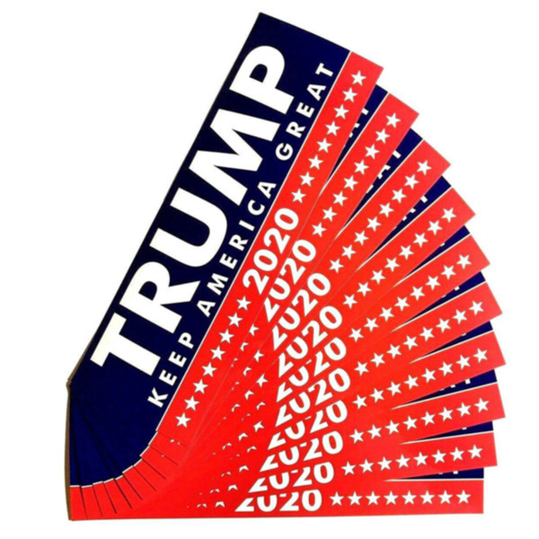 Fashion 2020 Trump Sticker General Election Donald Trump Paster Exquisite Ultra Thin Car Winter Stickers Home Wall Decor TTA821