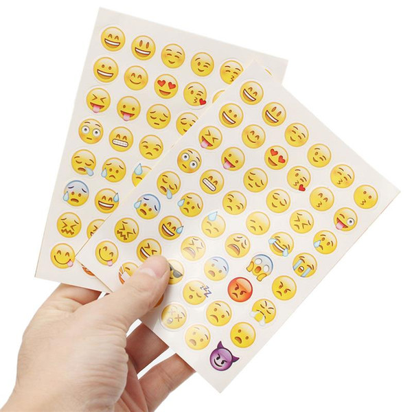 Sweet Home Emoji Stickers Paster Die Emoji Smile Sticker for Home Decor Phone Decoration Christmas Birthday Gifts 10packs/lot