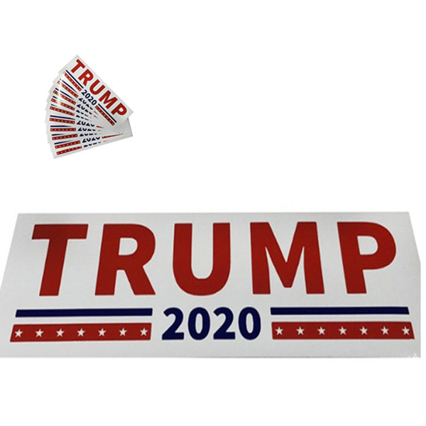 10pcs/Lot 2020 us presidential election Donald trump campaign car stickers car bumper stickers exterior accessories T2I5033