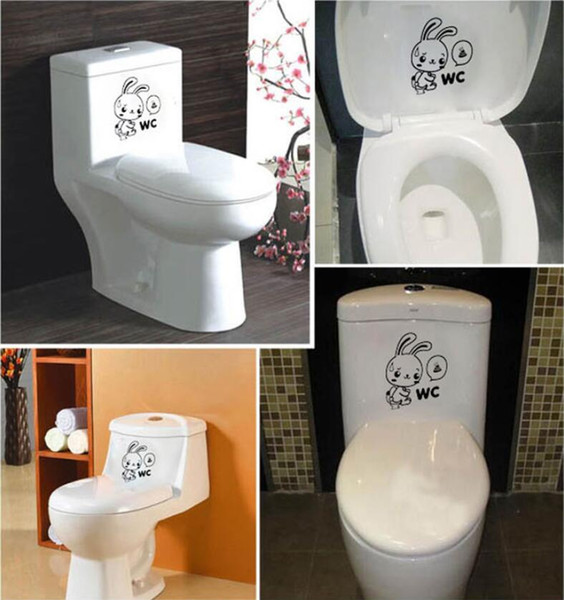 Cartoon Bathroom Wall Stickers Toilet Home Decoration Smiling Face Waterproof Wall Decals For Paste Home Decor