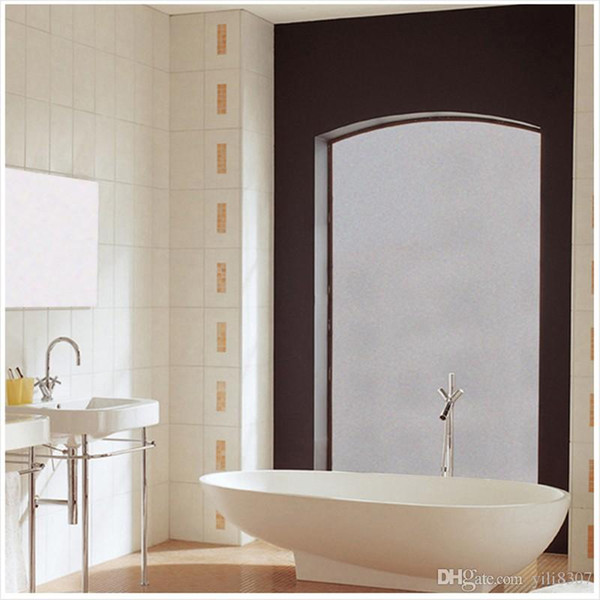 0.6*5M Opaque Frosted Glass Window Privacy Film Office Building Warehouse Bathroom Home Static Cling Easy Installation DIY Decorative Film