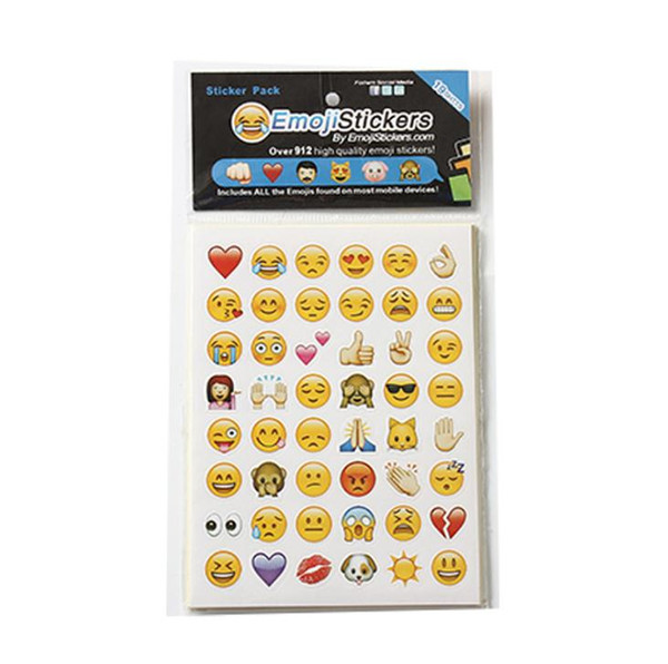 Emoji Sticker Pack 912 Emoji Stickers Most Popular Emojis For Mobile Phone Kids Rooms Home Decor Tablet 19 Sheets Pack SN1928