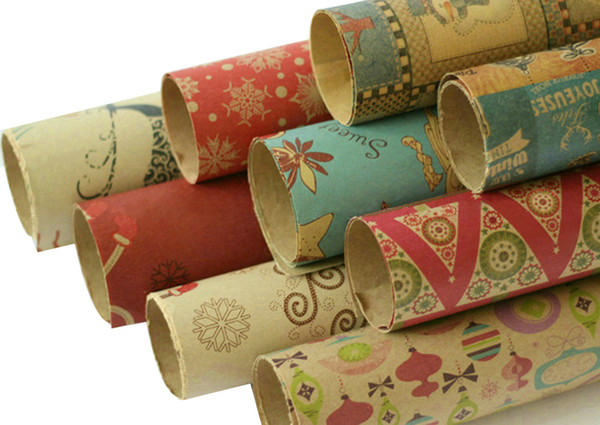 hristmas Gift Wrapping Roll Wrap Decor Art Kraft Party Creative Flower Packaging Paper Bouquet Material Florist Supplies Christmas Gift ...