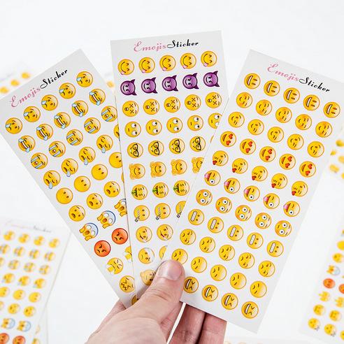 Emoji Stickers 12 Sheets with Same Faces Christmas Kids Stickers 660 mini miniatures Face