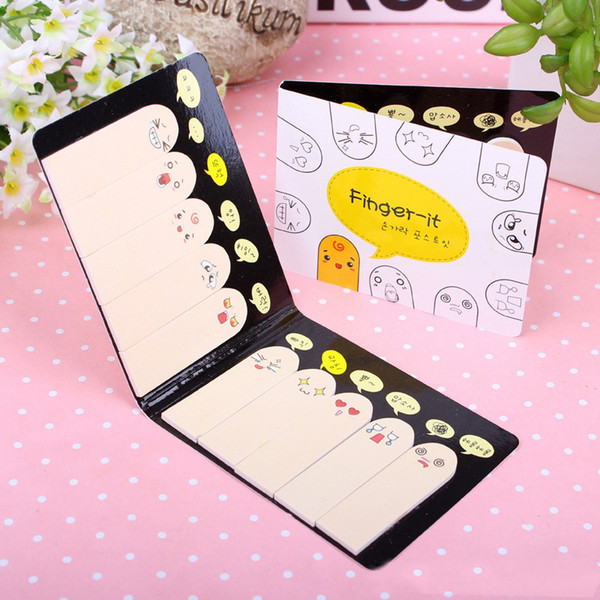 200 Pages Cute Ten Fingers Sticker Post-it Bookmark Flags Memo Sticky Notes Pads Kawaii stationery wholesales