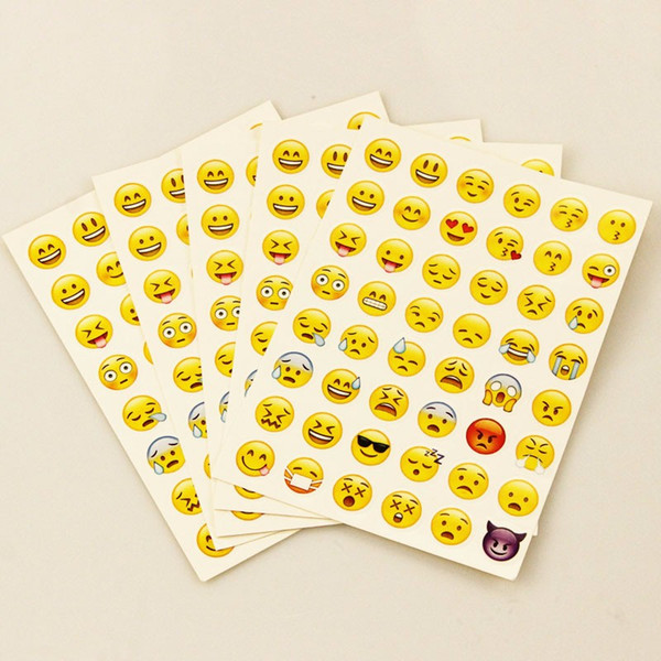 New sticker 48 classic Emoji Smile face stickers for notebook albums message Twitter Large Viny Instagram Classical toys