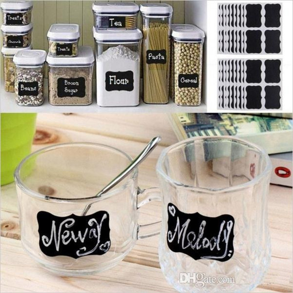 Chalk Pen Chalkboard Sticker Labels Vinyl Kitchen Jar Wall Cup Bottle Planner Mirror Decor Decals Tags b858