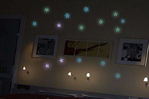 10000pcs Wall Stickers Decal Glow In The Dark Baby Kids Bedroom Home Decor Color Stars Luminous Fluorescent Wall Stickers Decal