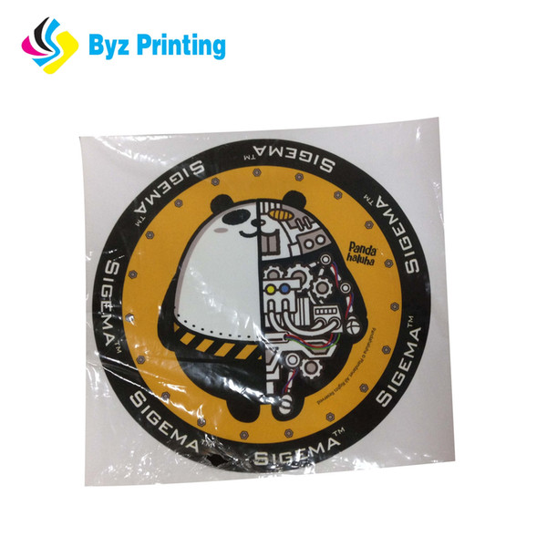 Custom 10cm diameter label sticker with circle shape for full colour printing label sticker