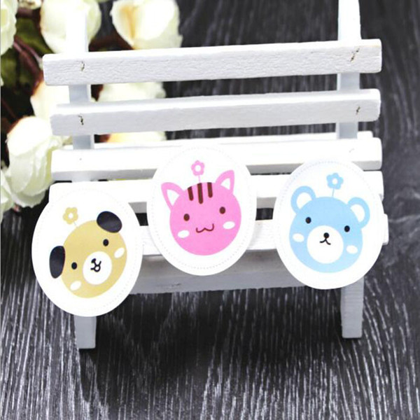 Cat Dog and Bear Design Sticker Food Seals Gift stickers For Wedding Gift Cake Baking Sealing Sticker