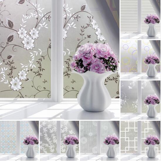 Waterproof PVC Frosted Glass Window Privacy Film Sticker Bedroom Bathroom Self Adhesive Film Home Decorative Film Mayitr