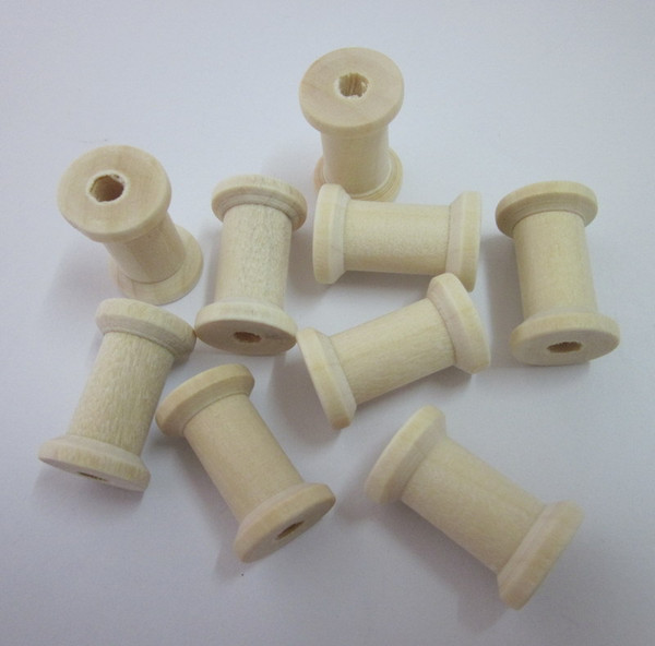 Wooden Spools 2.3x1.5cm DIY tool Wooden Spool, 100pcs/lot Free shipping 001002002