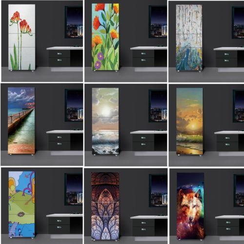 Vinyl Fridge Door Sticker Decals Self Adhesive Mural Scenery Paper Home Deco 60x180cm / 23.6x70.8 inchr