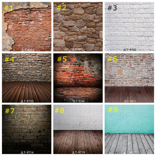 Vintage Brick Wall Photography Background Vinyl Photo Backdrops Studio Props Wood Floor wallpaper home decor 85*125cm