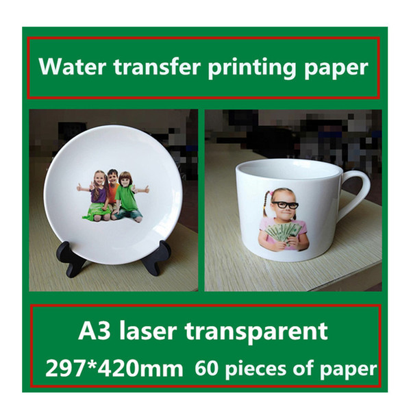 A3 laser transparent water transfer printing paper Home decoration stickers Following from the ceramic tile design transfer