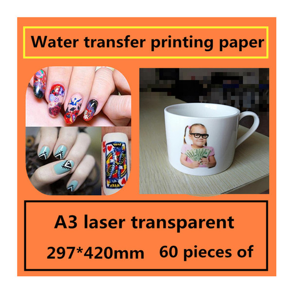 A3 laser transparent water transfer printing paper transfer pattern Decorative stickers