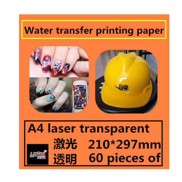 A4 laser transparent water transfer printing paper Pattern transfer Home Décor Decorative Stickers Free Shipping