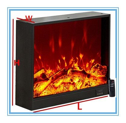 Embedded electric Fireplace with 3D decor flame remote controller Visual toughenedglass screen inserted decorative cabinet size660*180*560mm