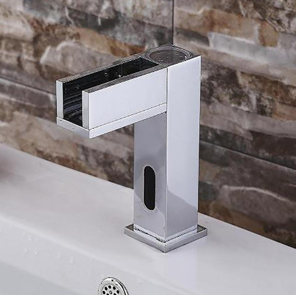 Square Deep Water Faucet Chrome induction induction washbasin leading single water faucet 160313#