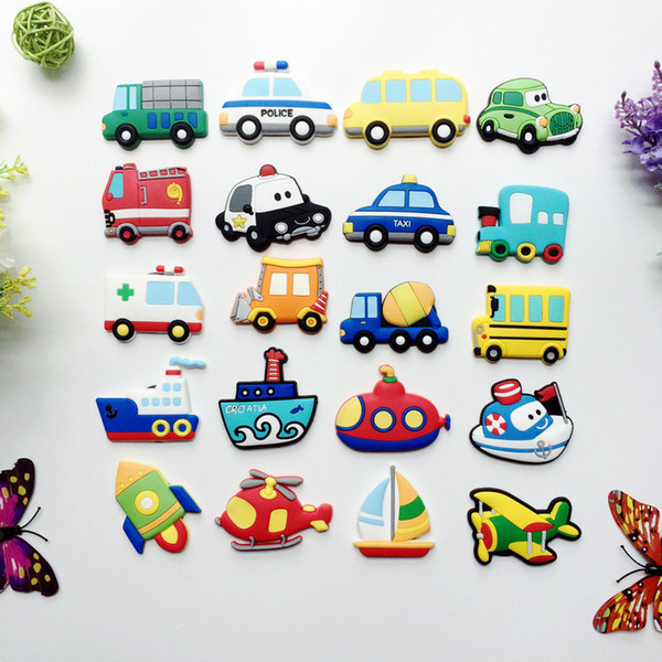 Cartoon Fridge Magnets Car Design Wall Stickers Room Magnetic Furniture Anti-collision Sticker Home Decor DIY Wall Decoration