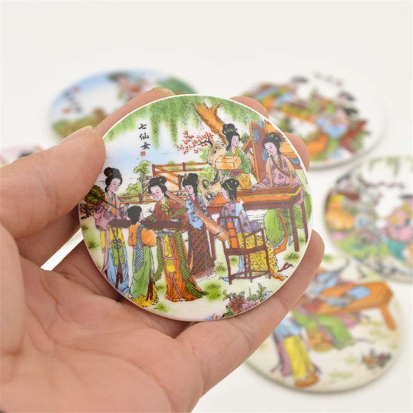 Pottery and porcelain fridge attached to creative tourism souvenirs magnetic paste lovely creative decoration household decoration articles