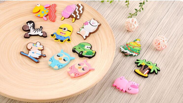 DHL Cute animal Fridge Magnet colorful sticker for decoration fridge and furniture mix color 3.5cm