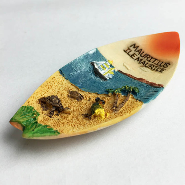 Exotic Mauritius canoe Travel Souvenir Fridge Magnets