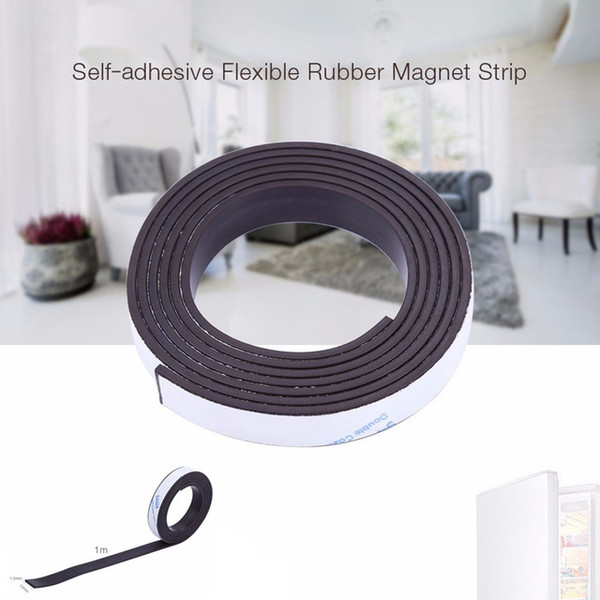 10 X 1.5mm 1m Self-Adhesive Flexible Rubber Magnet Tape Roll Refrigerator Magnet Fridge Magnet Multipurpose Flexible Rubber Magnets Strip