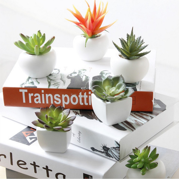 Imitation Succulent Refrigerator Sticker Silicone Plant Fridge Magnets Flower Shop Window Display Home Wall Decoration 10 Pieces DHL