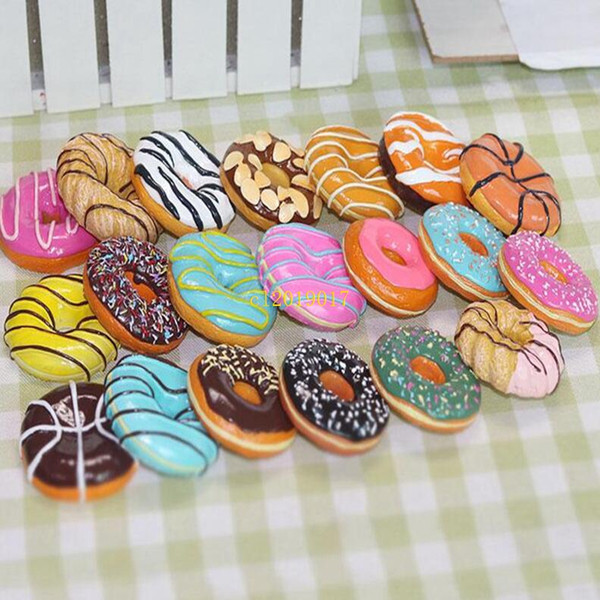 European Donuts Doughnut Strawberry Chocolate Cookies Fridge Magnets Simulation Food Refrigerator Magnetic Stickers Party Favor Gifts