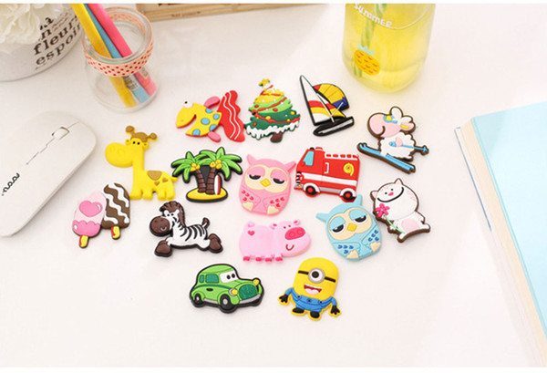 silicone Cartoon Animal fridge magnets whiteboard sticker Refrigerator Magnets Kids gifts Home Decoration BH148