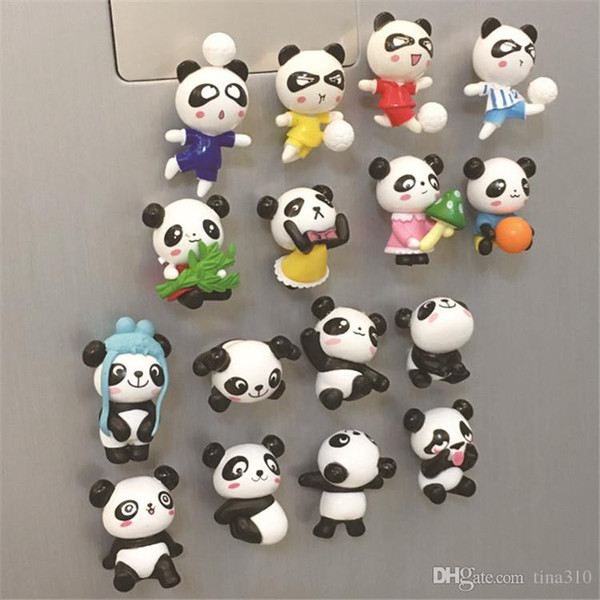 Hot sale Cute cartoon panda stereo refrigerator stickers creative decorative magnets early education strong blackboard paste T3I0136