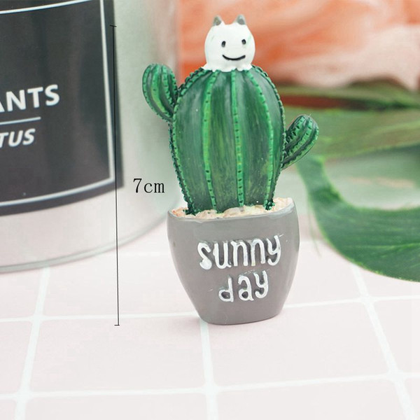 500pcs Creative Cactus Plants Fridge Magnet Cute Cartoon Decorative Refrigerator Magnets Magnetic Sticker Home Decor Kitchen Accessories