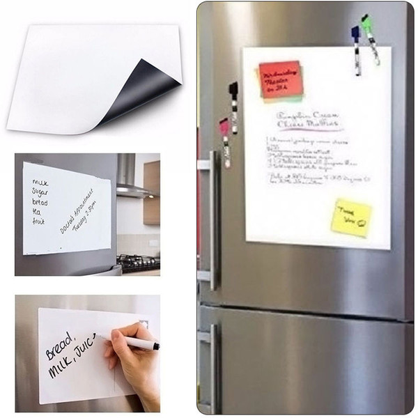 30*45cm Flexible Fridge Magnets Whiteboard Waterproof Kids Drawing Message Board Magnetic Refrigerator Memo Pad YKS020