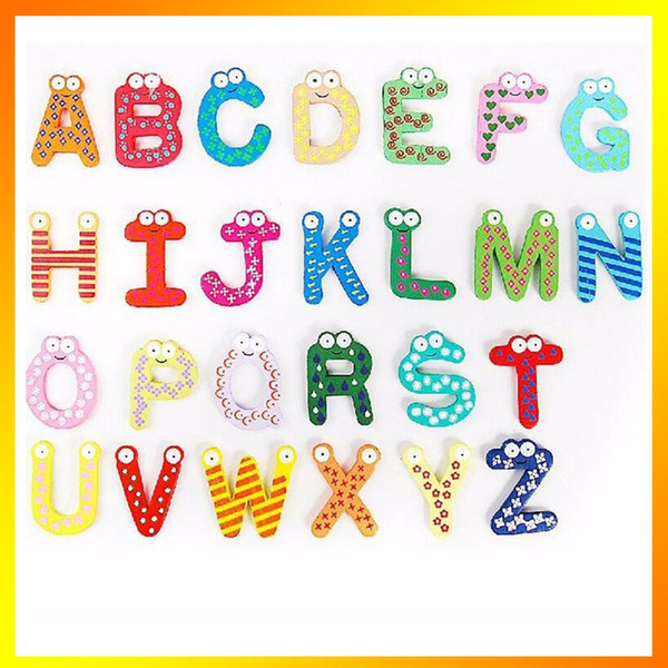 260pcs Letters Fridge Early Learning Set Refrigerator Toy Teaching Alphabets Fridge Magnet Magnetic Wall Letters Stickers