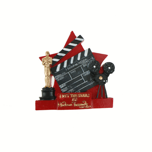 Handmade Painted Hollywood Oscars 3D Fridge Magnet U.S Tourism Souvenirs Collection Refrigerator Magnetic Stickers