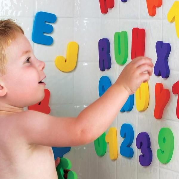 New Arrival Bath Tub Foam Letters Numbers Set 36pcs Children Learning Toy Educational Drop Shipping 1635