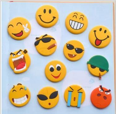 Christmas gifts Cartoon Emoji Fridge Magnets Cute Smile Face Whiteboard Magnet Fashion Note Message Holder Sticker