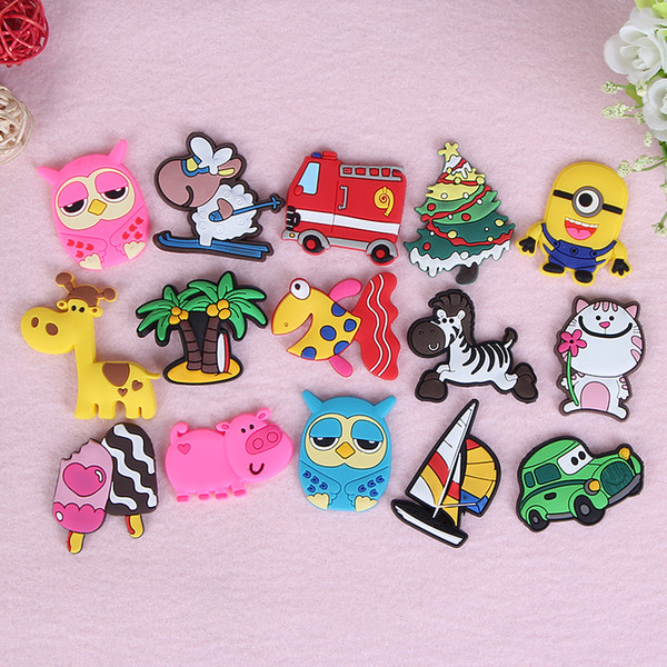 Silicone Cartoon Animal fridge magnets sticker Kids gifts Home Decoration Free shipping